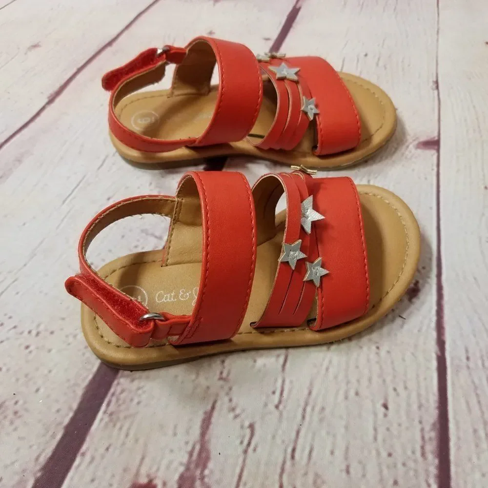 Cat and Jack Patriotic Sandals 5